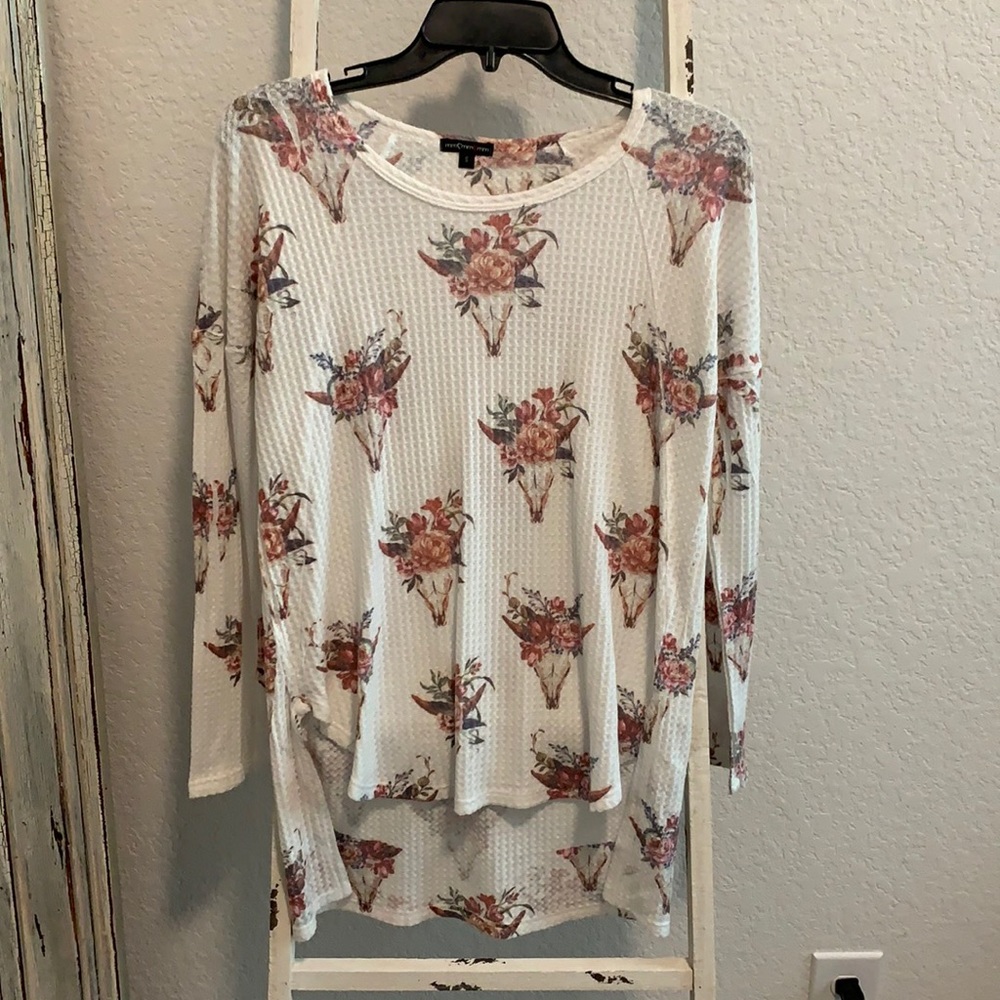 Cow Skull Long Sleeve Shirt